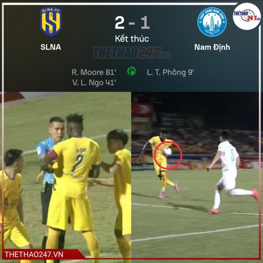 SLNA ngược dòng đánh bại ĐKVĐ Nam Định ngay trên sân Vinh 690701
