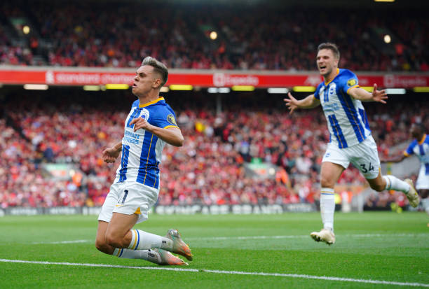 Trossard có màn trình diễn xuất sắc khi lập cú hat-trick vào lưới Liverpool (Ảnh: Getty)