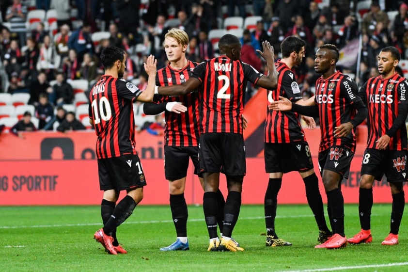 Nice thi đấu không được như mong đợi tại Ligue 1 khi chỉ đứng thứ 13 trên bảng xếp hạng với 8 điểm (Ảnh: Internet)