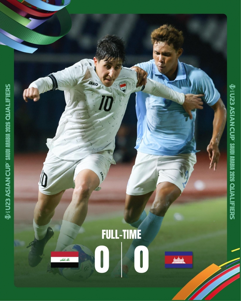 Trực tiếp U23 Iraq vs U23 Campuchia, 19h00 hôm nay 9/9 701342