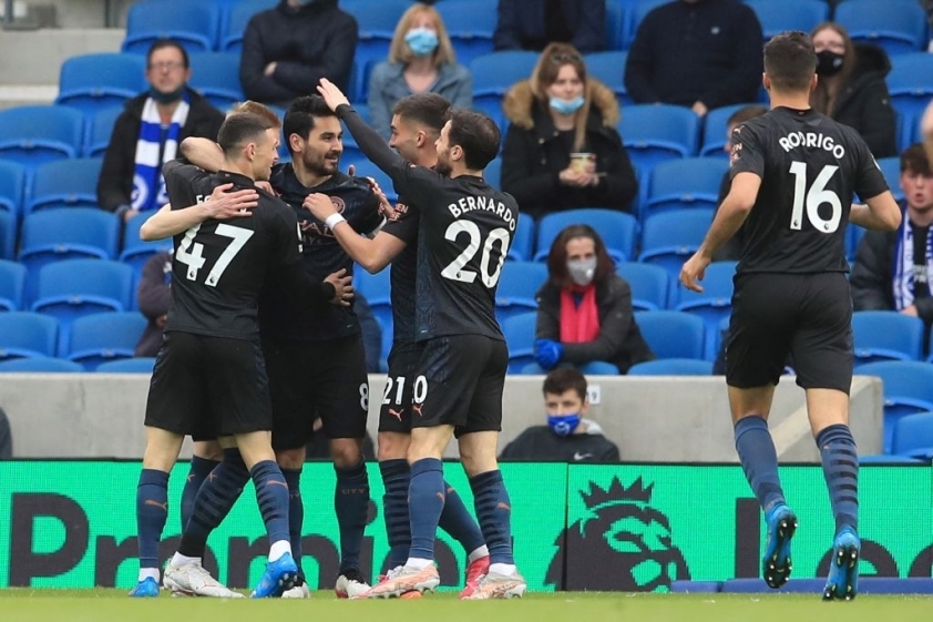 Man City sớm vươn lên dẫn trước. Ảnh: Getty