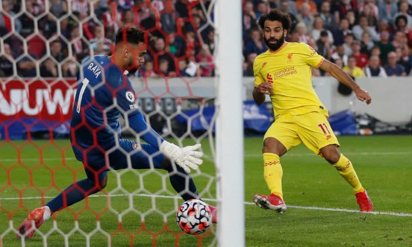 Salah ghi bàn nhưng không thể giúp Liverpool có 3 điểm. Ảnh: Getty