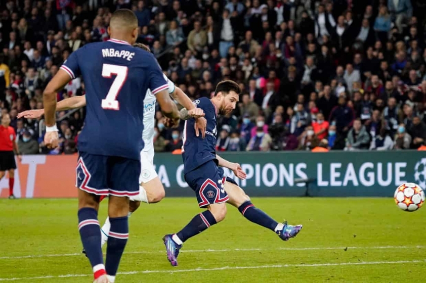 Messi ấn định chiến thắng cho PSG. Ảnh: Getty
