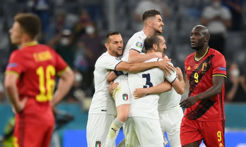 Ý đã đánh bại Bỉ ở bán kết Euro 2020. Ảnh: Getty