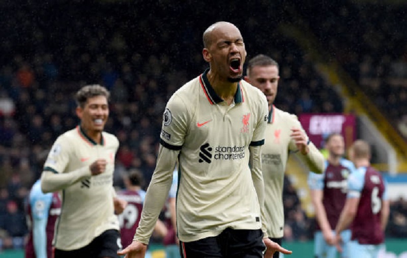 Fabinho ghi bàn thắng duy nhất của trận đấu. Ảnh: Getty