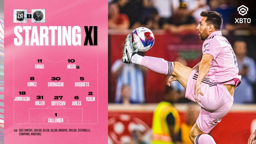 Trực tiếp Inter Miami 0-0 Los Angeles: Messi lĩnh xướng hàng công 321975