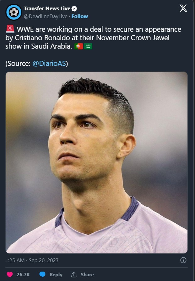 Thỏa thuận bất ngờ, Ronaldo tham gia WWE và cơ hội chính thức khiến fan phát sốt 329550