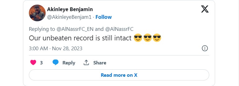 CĐV phản ứng bất ngờ khi Al Nassr vượt qua vòng bảng Cúp C1 châu Á sớm nhất 363413