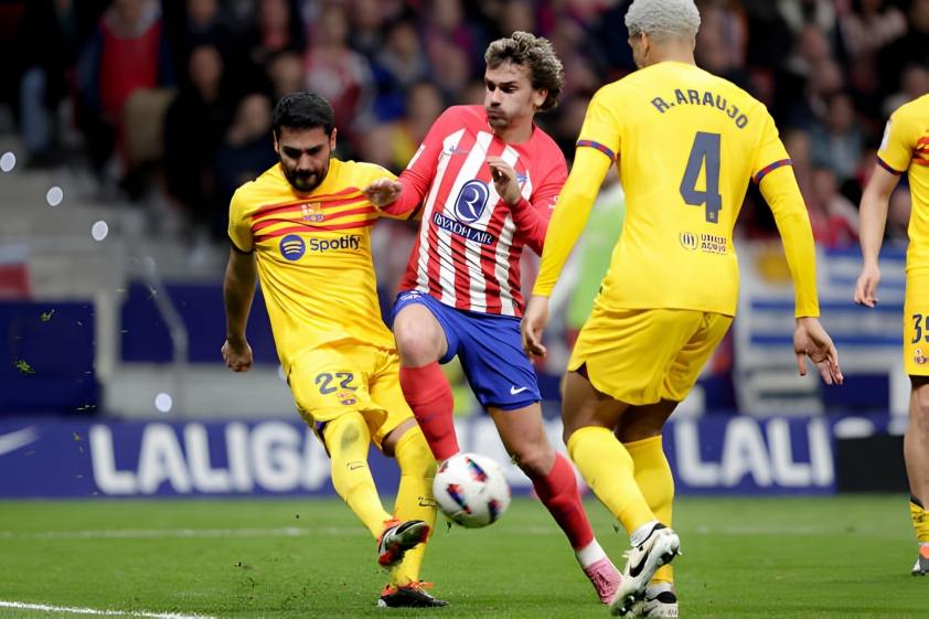 Barca thắng Atletico Madrid trên sân khách, leo lên vị trí thứ 2 La Liga 423775