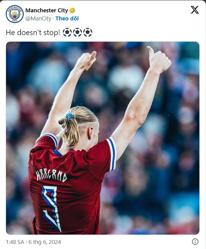 Erling Haaland lập hattrick, vững vàng số 1 lịch sử bóng đá nước nhà 476083