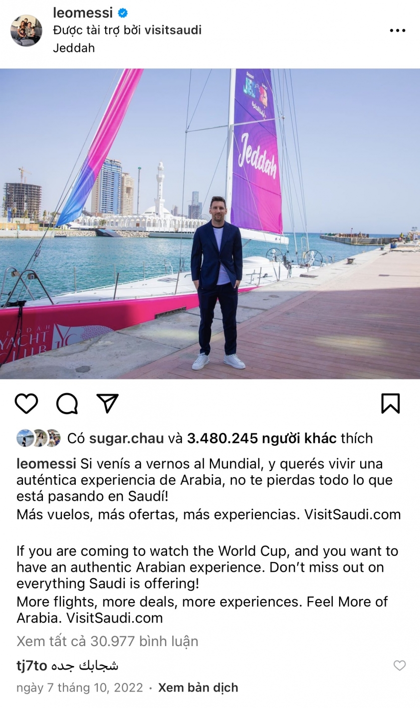 Đến Mỹ thi đấu, Messi vẫn kiếm được hàng triệu đô từ Saudi Arabia 293763