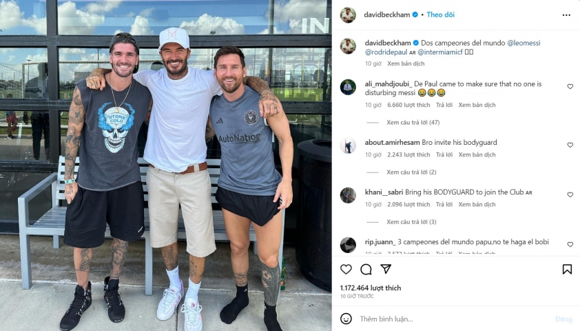 'Cận vệ' có mặt tại Miami, Messi lại càng tự tin chơi bóng 312369