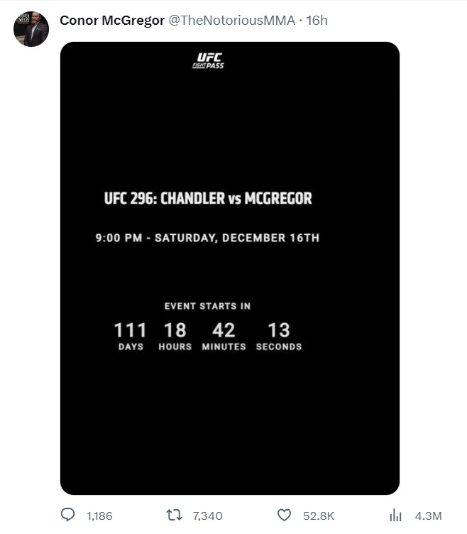 Chủ tịch UFC lên tiếng, ngày trở lại của McGregor chỉ là 'cú lừa'? 321163