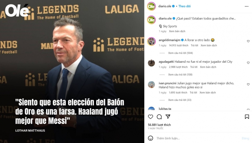 Quả bóng vàng bị tố là trò cười, 'huynh đệ' của Messi chính thức tham chiến 350675