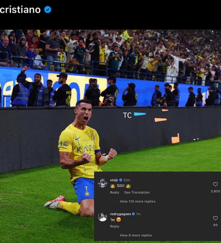 Ronaldo tỏa sáng, được phong danh hiệu GOAT từ thủ đô Madrid 362280