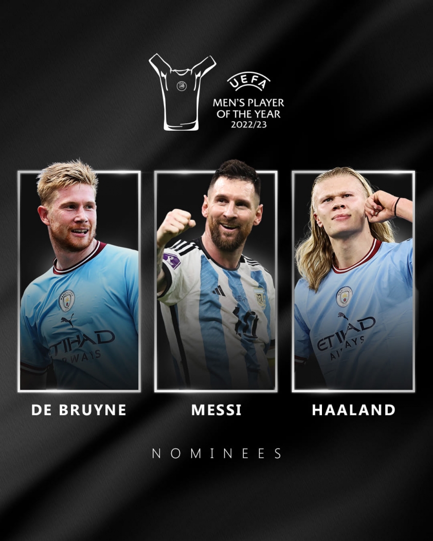 Đề cử Cầu thủ xuất sắc nhất UEFA 2022/23: Tranh cãi về vị trí của Messi 314740