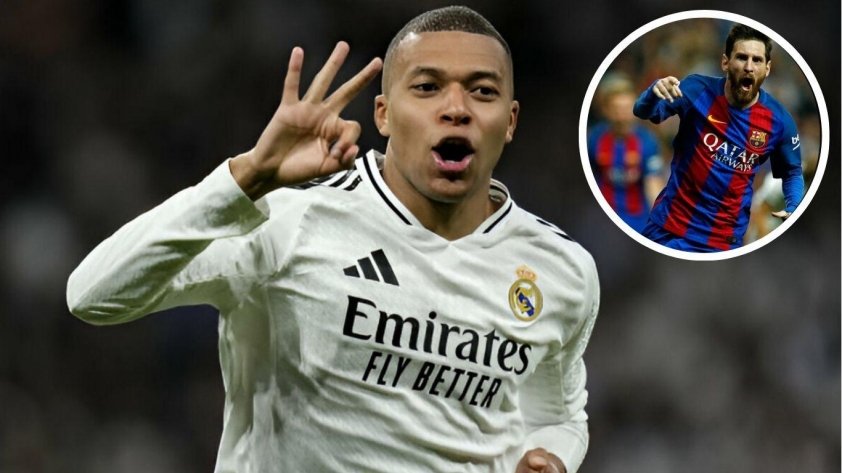 Mbappe cân bằng kỷ lục của Messi với hattrick 'siêu đẳng' vào lưới Man City-595357