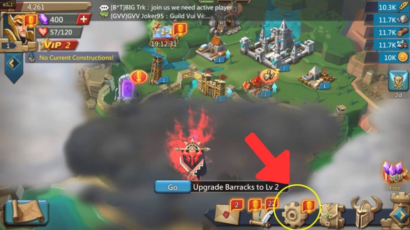 Cách tìm IGG ID Lords Mobile bước 1