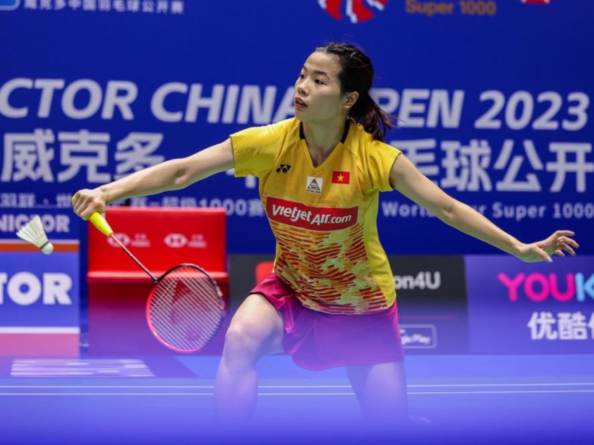 Hạ đẹp đối thủ, Nguyễn Thùy Linh thẳng tiến tứ kết giải China Master 2023 361034