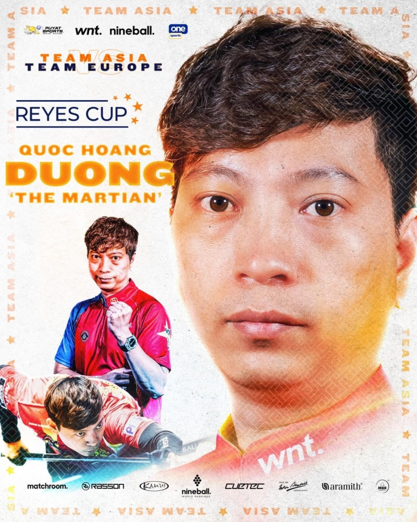 Cơ thủ Việt Nam đầu tiên trong lịch sử dự Reyes Cup 541882