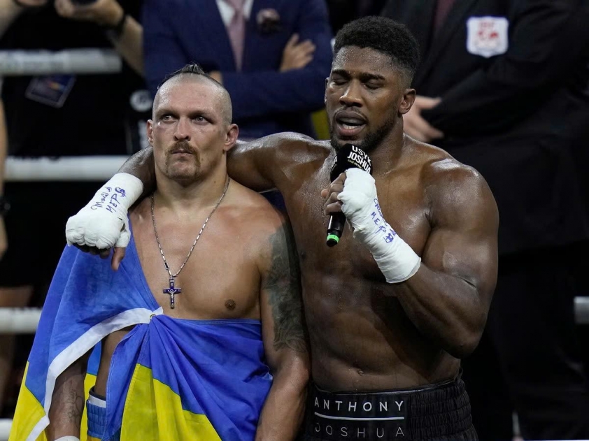 Anthony Joshua công khai ủng hộ Oleksandr Usyk 569289