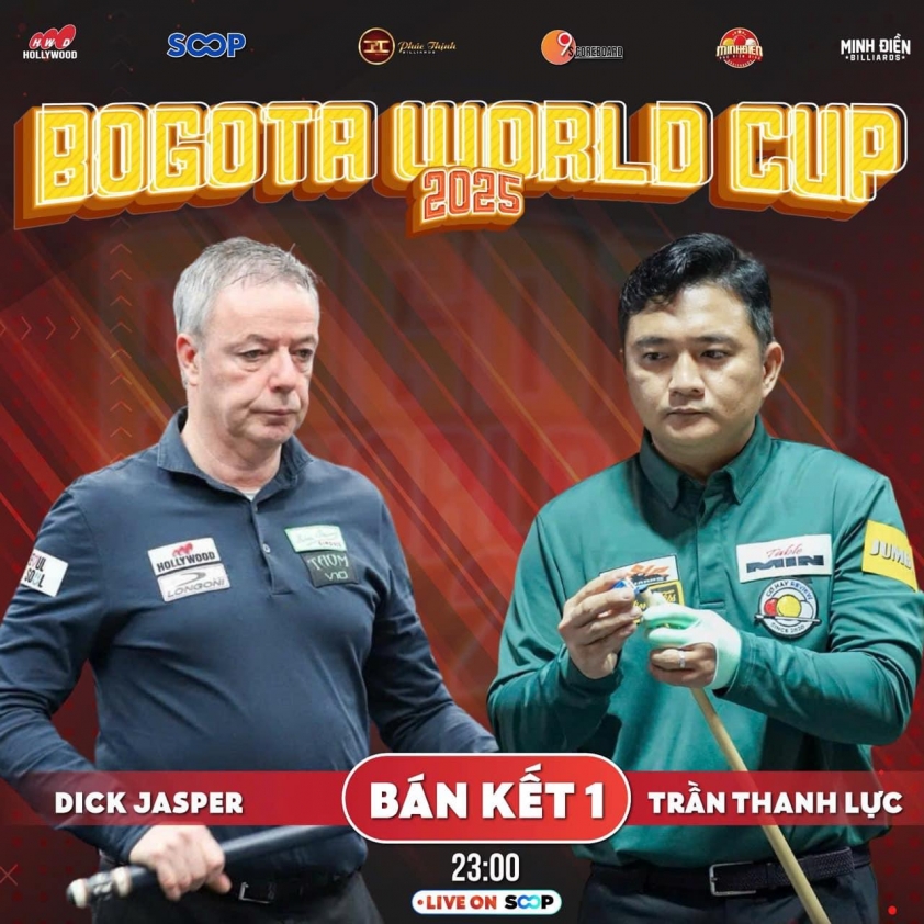Trực tiếp billiards Trần Thanh Lực vs Dick Jaspers 599387