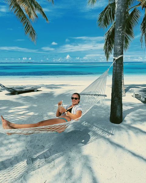 Tay vợt nữ số 1 thế giới - Iga Swiatek trong chuyến du lịch đến Maldives gần đây