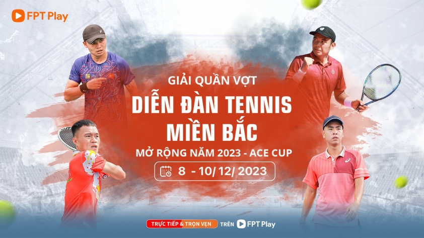 Poster chính thức giải quần vợt ACE Cup
