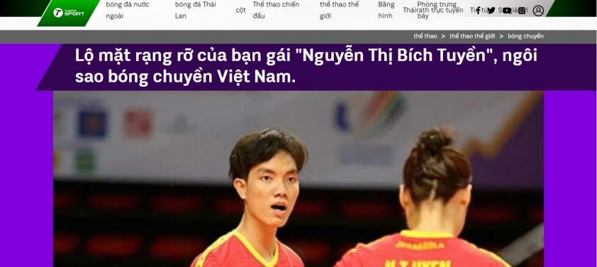 Bích Tuyền đăng ảnh bạn gái, báo Thái Lan lập tức