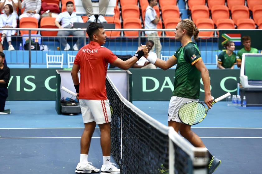 Lý Hoàng Nam thăng hoa, Việt Nam nắm giữ lợi thế vòng play-off nhóm II Davis Cup 2024 402042