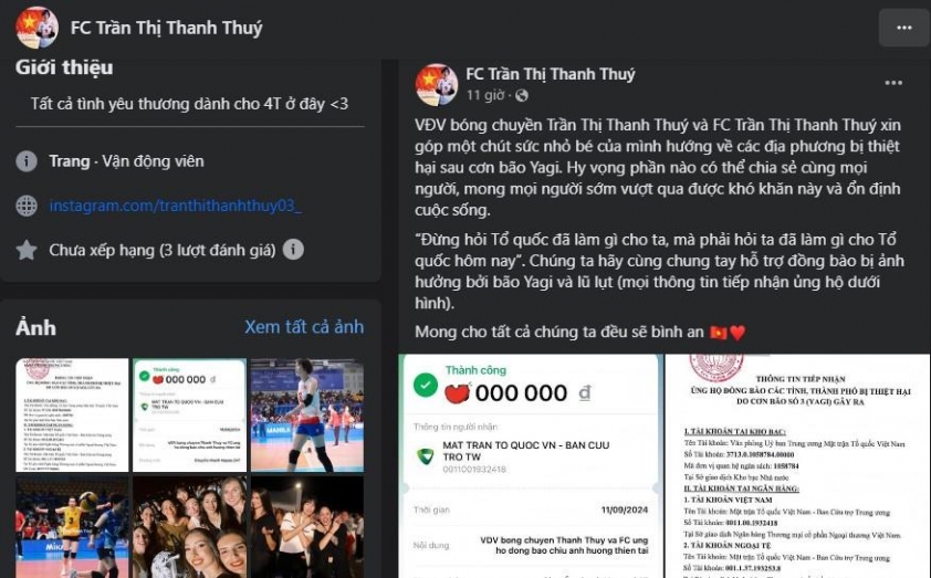 Trần Thị Thanh Thúy hướng đến người dân vùng bão lũ bằng hành động đầy ý nghĩa 526328