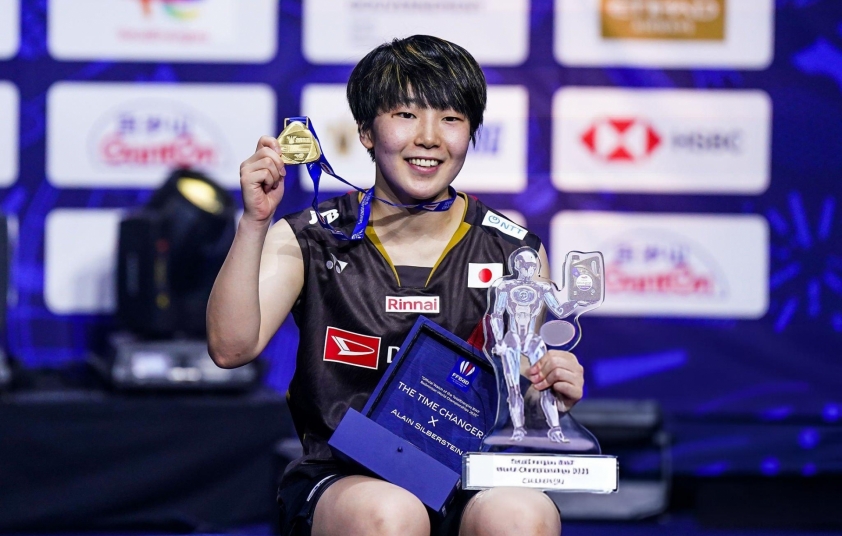 Shi Yuqi, Akane Yamaguchi đăng quang giải cầu lông VĐTG 2025 695842