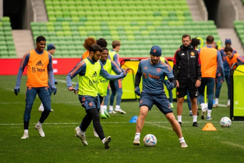 Thầy trò HLV Erik ten Hag chắc chắn sẽ không thể bỏ lỡ cơ hội kéo dài chuỗi toàn thắng của mình khi Crystal Palace chỉ mang theo những cầu thủ trẻ trong chuyến du đấu này. Ảnh: GETTY