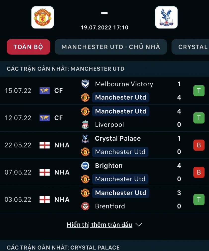 Trực tiếp Manchester United vs Crystal Palace, 17h10 hôm nay 19/7 159533