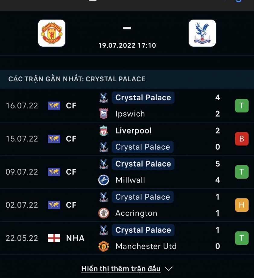 Trực tiếp Manchester United vs Crystal Palace, 17h10 hôm nay 19/7 159534