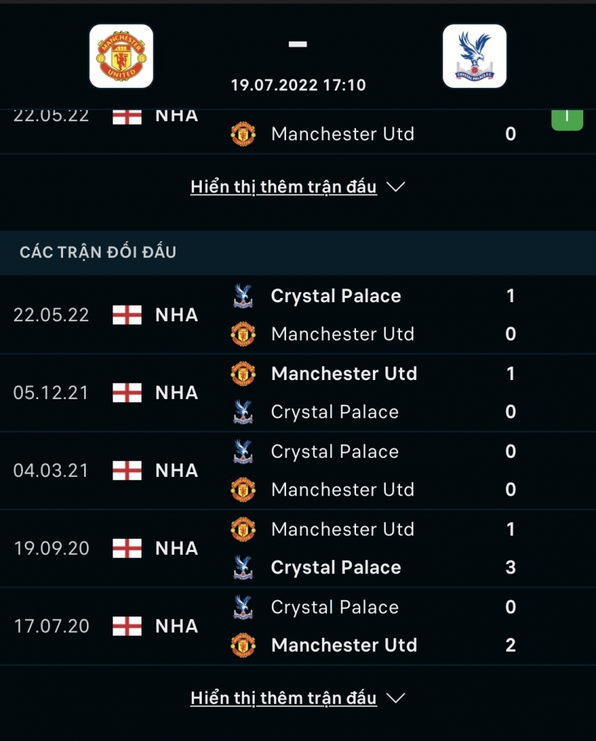 Trực tiếp Manchester United vs Crystal Palace, 17h10 hôm nay 19/7 159535