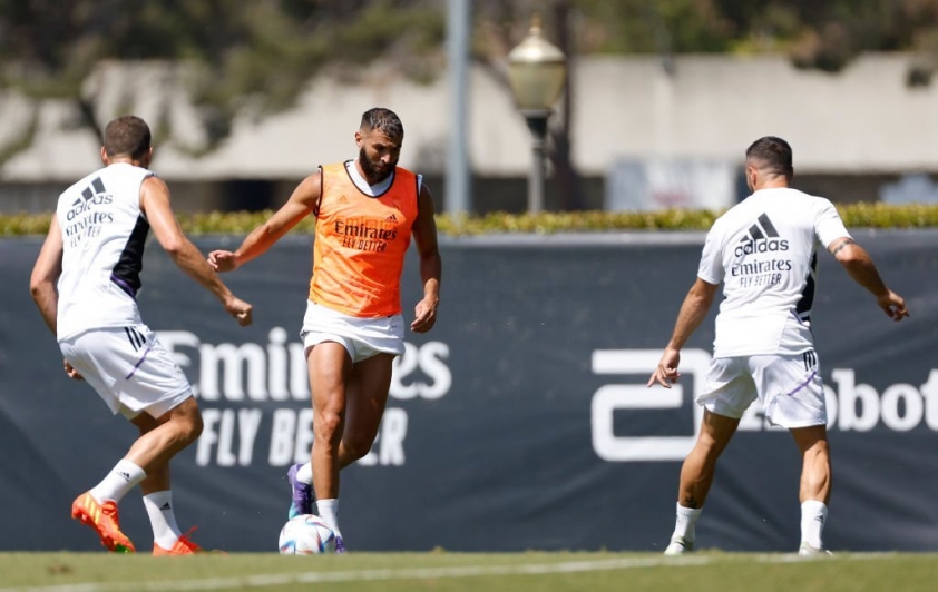 Real đang vô cùng hưng phấn sau chức vô địch Champions League mùa giải vừa qua, một chiến thắng trước Barca sẽ là lời khẳng định đanh thép cho đẳng cấp của 'kền kền trắng'. Ảnh: GETTY