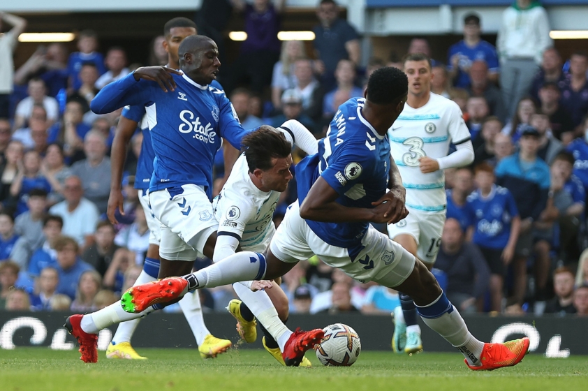 Everton đã gây thất vọng có một trận đấu bạc nhược ngay trên sân nhà trước Chelsea ở trận khai màn Ngoại hạng Anh. Ảnh: GETTY