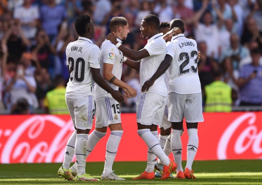 Real Madrid đang có khởi đầu mùa giải như mơ với mạch trận toàn thắng. Ảnh: GETTY