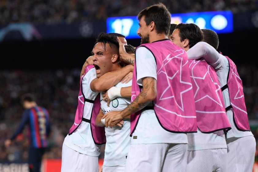 Lautaro nâng tỷ số lên 2-1 cho Inter. Ảnh: GETTY