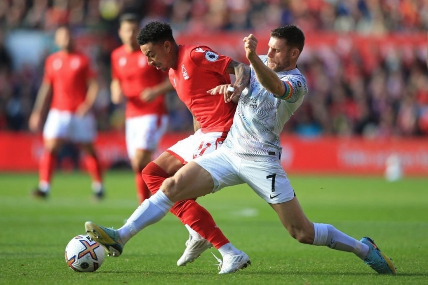 Nottingham Forest chơi khá hay ở hiệp 1. Ảnh: GETTY