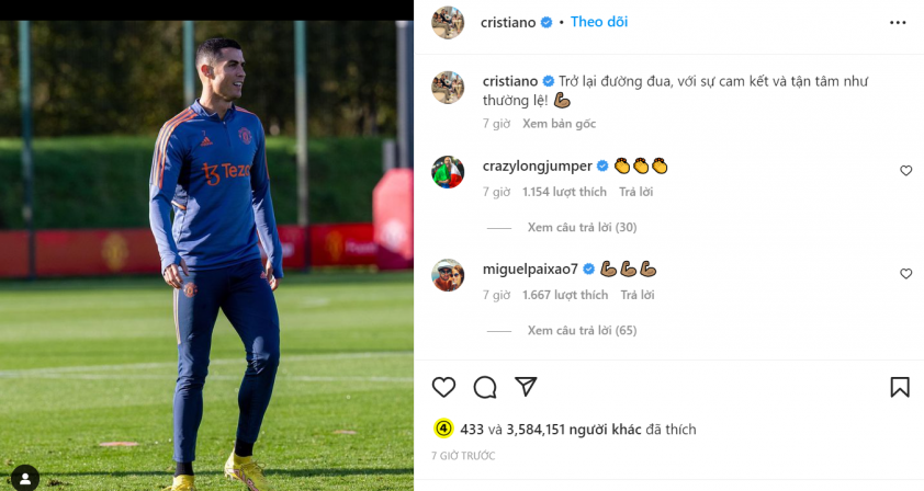 Ronaldo có động thái đáng mừng, MU như 'hổ mọc thêm cánh' 209335