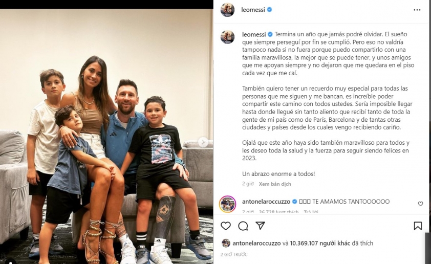 Messi làm triệu fan Argentina 'ấm lòng' bởi tâm thư dịp cuối năm 238270