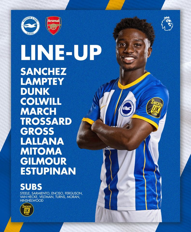 Trực tiếp Arsenal vs Brighton, 0h30 ngày 1/1/2023: Đã có đội hình xuất phát 238227