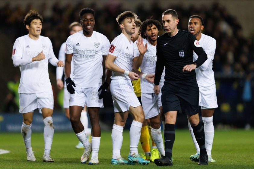Arsenal đã có màn trình diễn gây thất vọng trong hiệp 1. Ảnh: GETTY