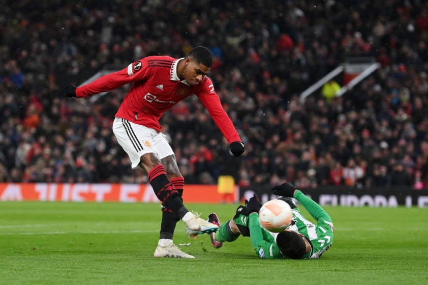 Rashford tiếp tục phong độ ghi bàn ấn tượng. Ảnh: GETTY