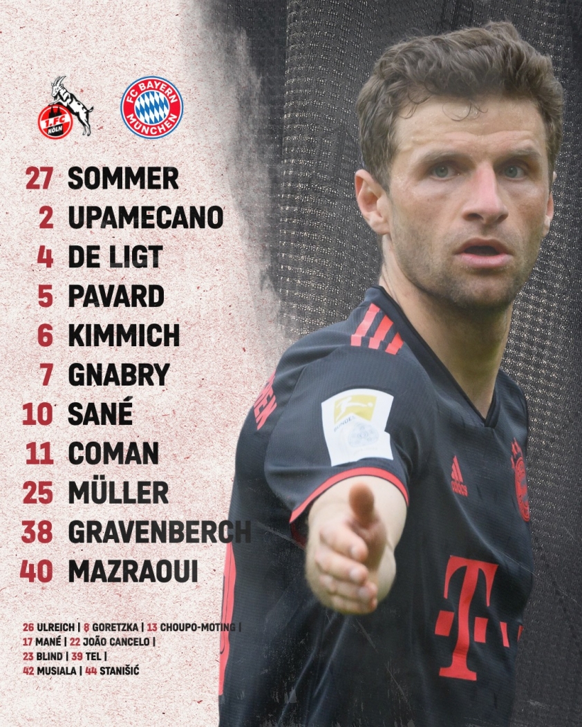Trực tiếp Bayern Munich vs Koln, 20h30 hôm nay 27/5: Đã có đội hình xuất phát 285261