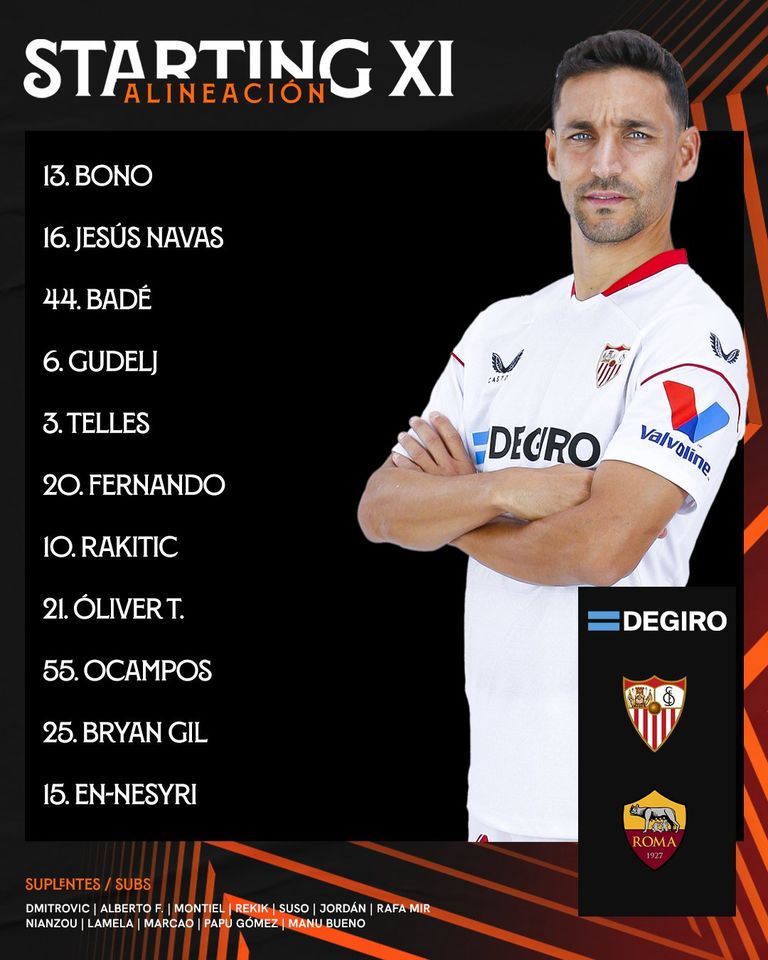 Trực tiếp Sevilla vs Roma: Đã có đội hình xuất phát 286763