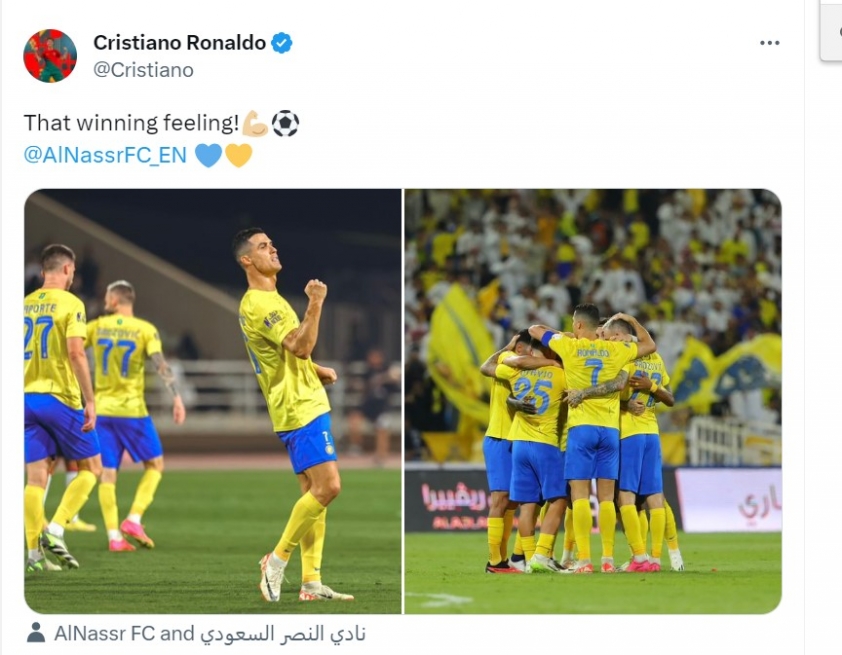 Ronaldo 'mừng như bắt được vàng', trong ngày Miami của Messi thua thảm 328012