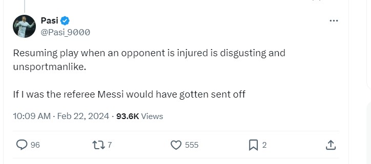 Messi bị yêu cầu cấm đá 5 trận vì hàng động 'khó đỡ' trên sân 409954
